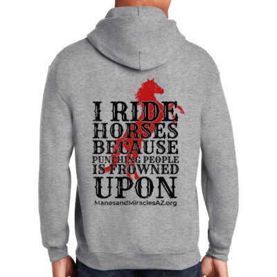 Adult - I Ride Horses Pullover Hoodie  Thumbnail