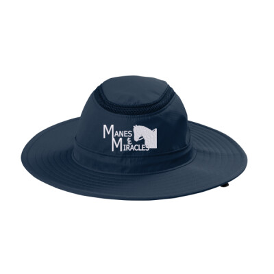 Ventilated Wide Brim Hat - Embroidered MM logo   Thumbnail